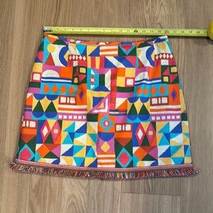 ANTONIO MELANI Multicolor Geometric Mini Skirt